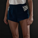 Brooks Dash Reflective Women's Running Short - Reflective Wordmark Indigo
