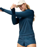 Brooks Dash Reflective Women's Running Short - Reflective Wordmark Indigo