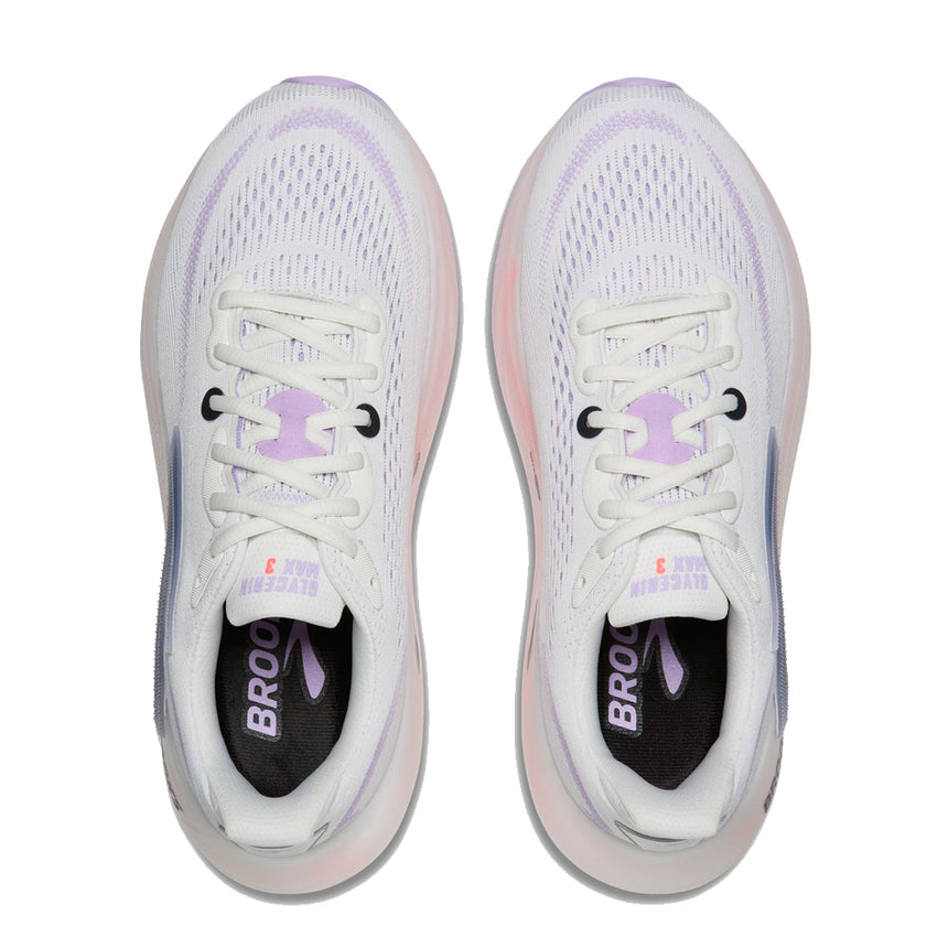 Brooks Glycerin Max 3 Women's Running Shoe - White/HyperIris/Coral