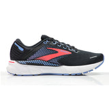 Brooks Adrenaline GTS 22 Women's Running Shoe - Black/Lake Blue/Coral