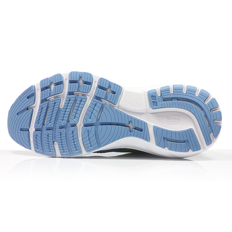 Brooks Adrenaline GTS 22 Women's Running Shoe - Silver Lake Blue/Green/White