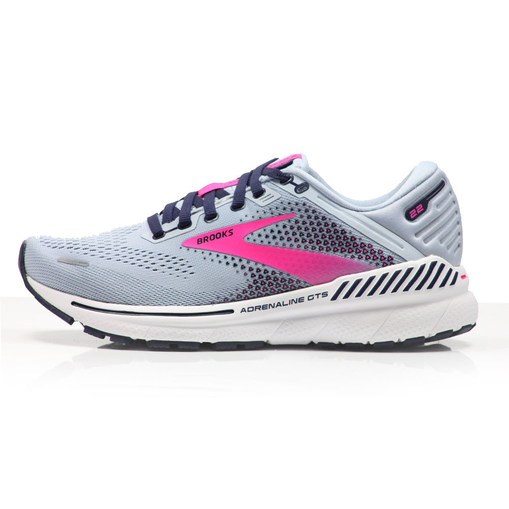 Brooks Adrenaline GTS 22 Women's Running Shoe - Blue/Peacoat/Pink