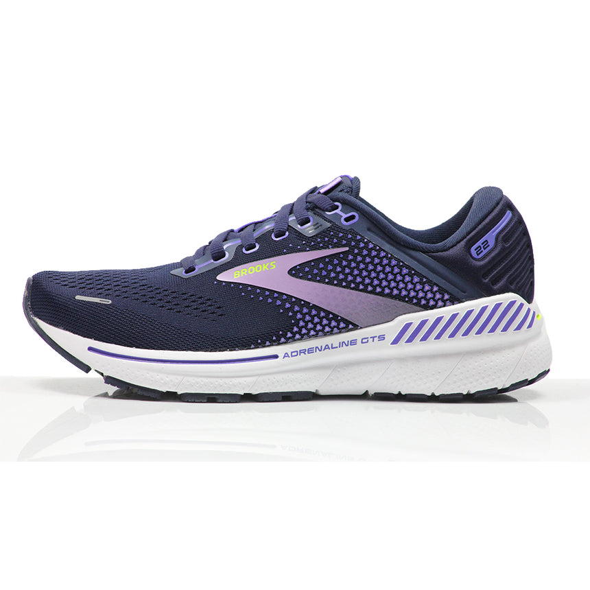 Brooks Adrenaline GTS 22 Wide Fit Women's Running Shoe - Peacoat/Blue Iris/Rhapsody
