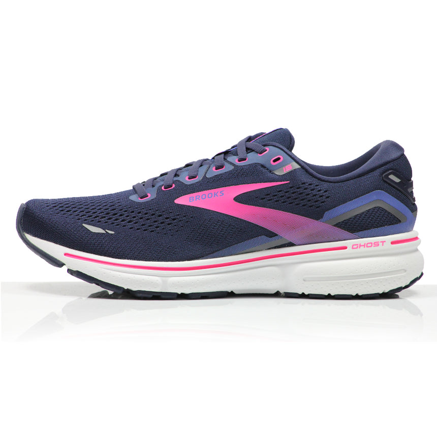 Brooks Ghost 15 Women's Running Shoe - Peacoat/Blue/Pink