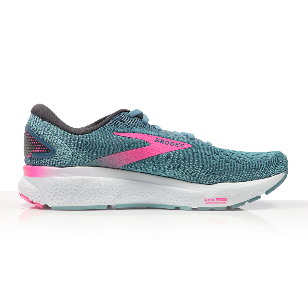 Brooks Ghost 16 Women's Running Shoe - Blue/Pink/Moroccan Blue