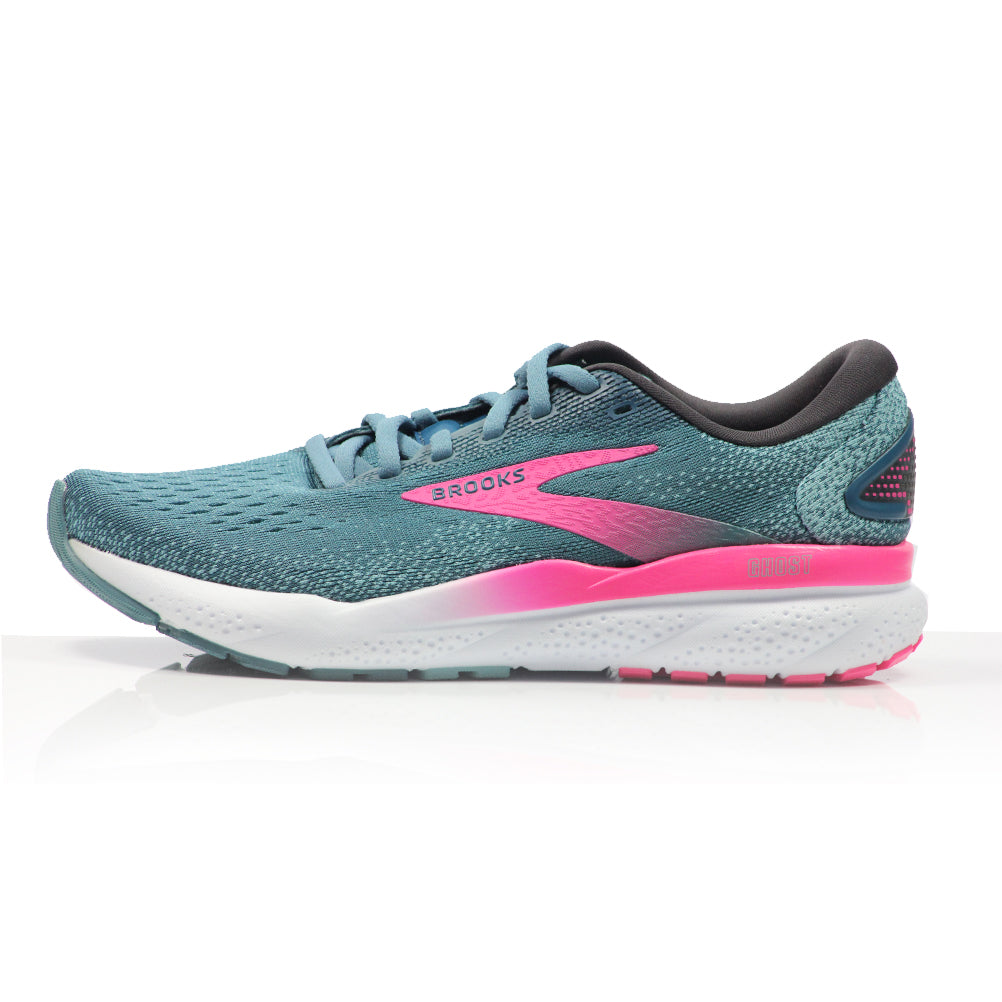 Brooks Ghost 16 Women's Running Shoe - Blue/Pink/Moroccan Blue