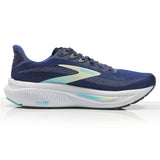 Brooks Ghost 17 Women's Running Shoe - Navy/Green/Turquoise