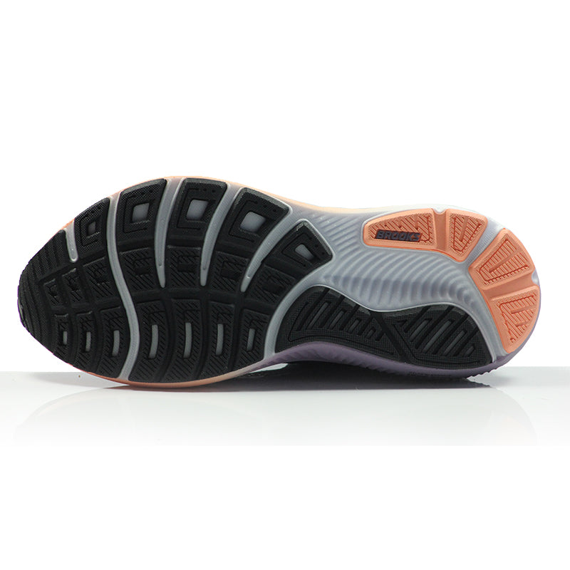 Brooks Ghost 18 Women's Running Shoe - Black/Mulled Grape/Peach
