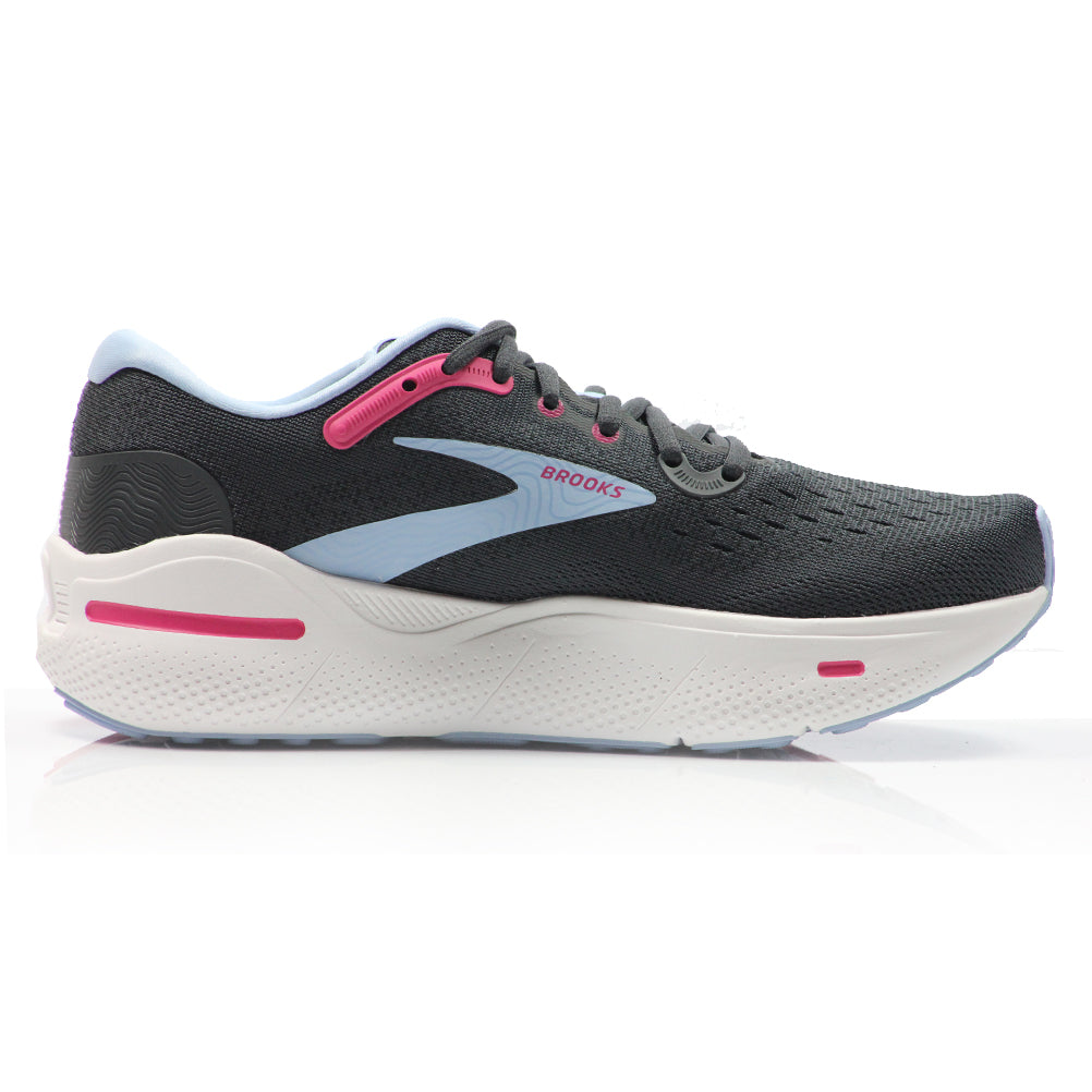Brooks Ghost Max Women's Running Shoe - Ebony/Open Air/Lilac Rose