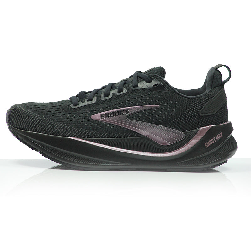 Brooks Ghost Max 4 Women's Running Shoe - Black/Black/Rose Gold