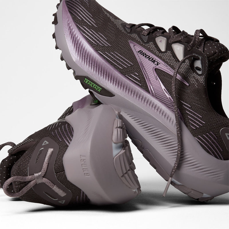 Brooks Ghost Trail Women's Trail Shoe - Raisin/Purple/Metallic