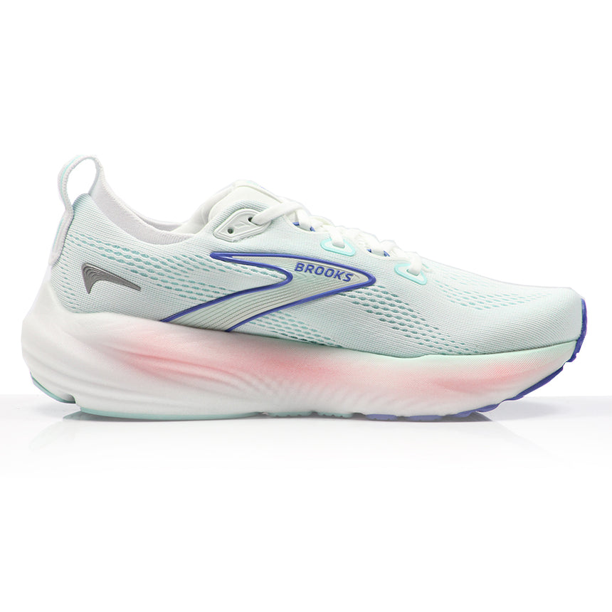 Brooks Glycerin 22 Women's Running Shoe - White/Limpet Shell/Amparo Blue