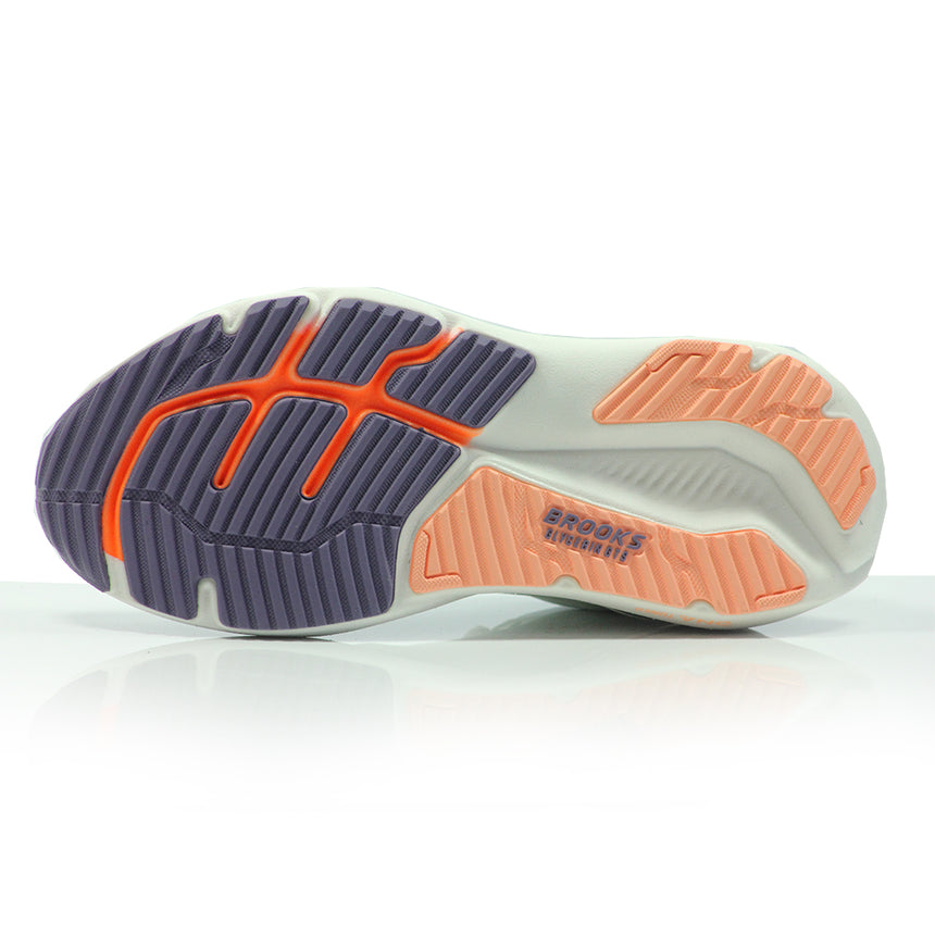 Brooks Glycerin GTS 23 Women's Running Shoe - White/Mulled Grape/Clear
