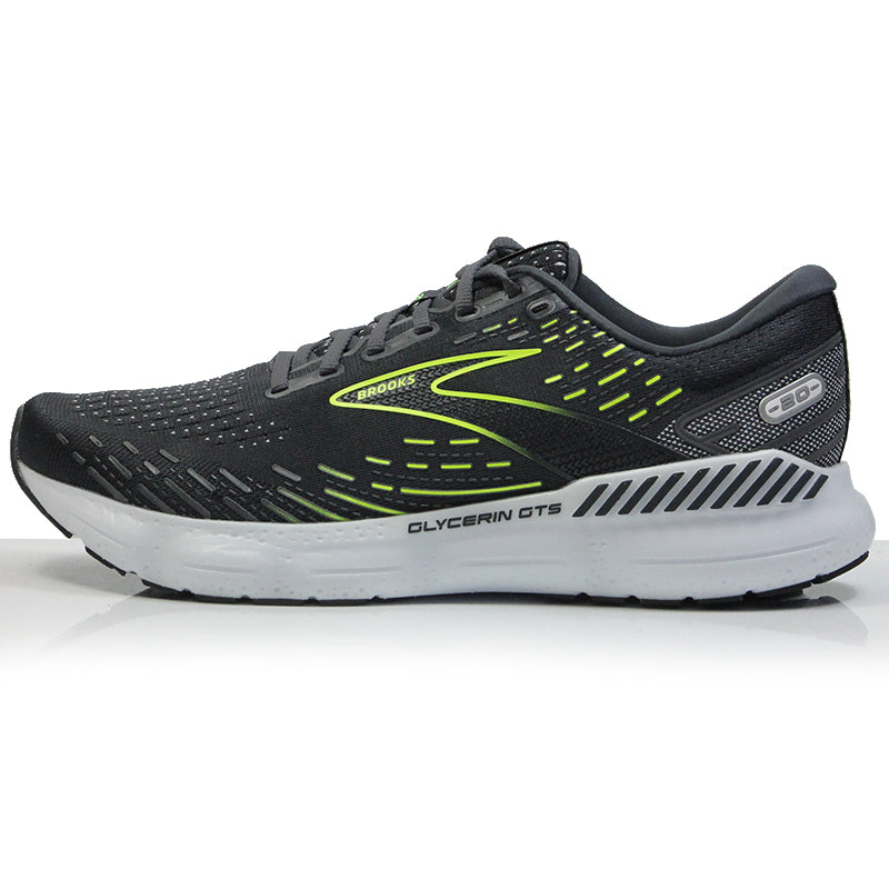 Brooks Glycerin GTS 20 Men's Running Shoe - Ebony/White/Nightlife