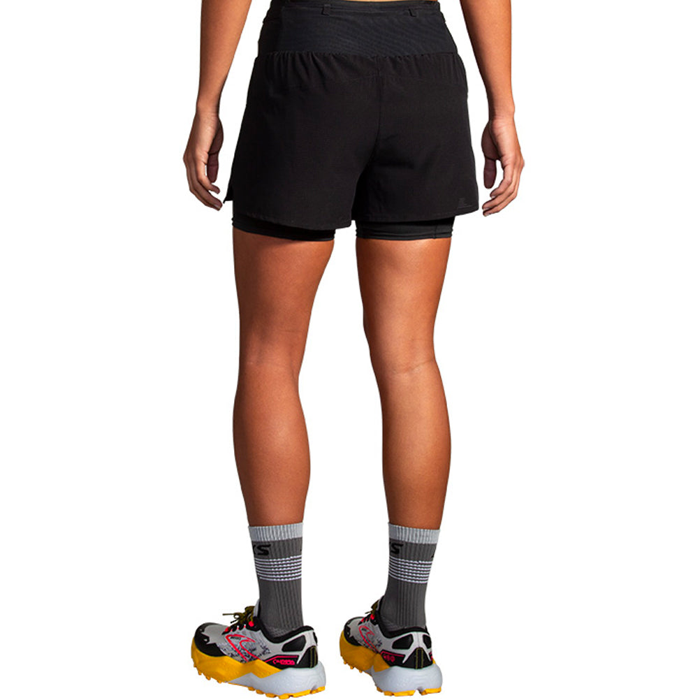 Brooks High Point 3inch 2in1 Women's Running Short - Black
