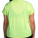 Brooks Sprint Free 2.0 Short Sleeve Women's Running Tee - Lt Lime/Interval Gradient