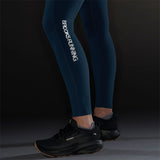 Brooks Thermal Reflective Women's Running Tight - Indigo/Reflective