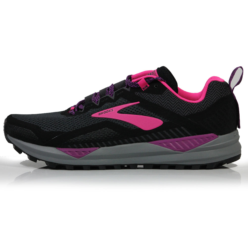 Brooks Cascadia 14 Women's Trail Shoe Black/Hollyhock/Pink – The