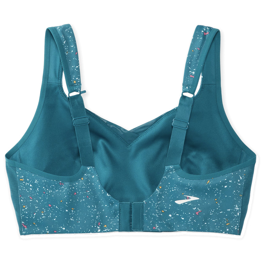 Brooks Drive Convertible Run Sports Bra - Lagoon/Speckle Print