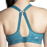 Brooks Drive Convertible Run Sports Bra - Lagoon/Speckle Print