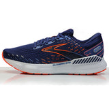 Brooks Glycerin GTS 20 Men's 2E Wide Fit Running Shoe - Blue Depths/Palace Blue/Orange