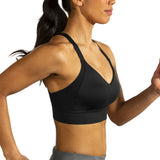 Brooks Drive Interlace Run Sports Bra - Black