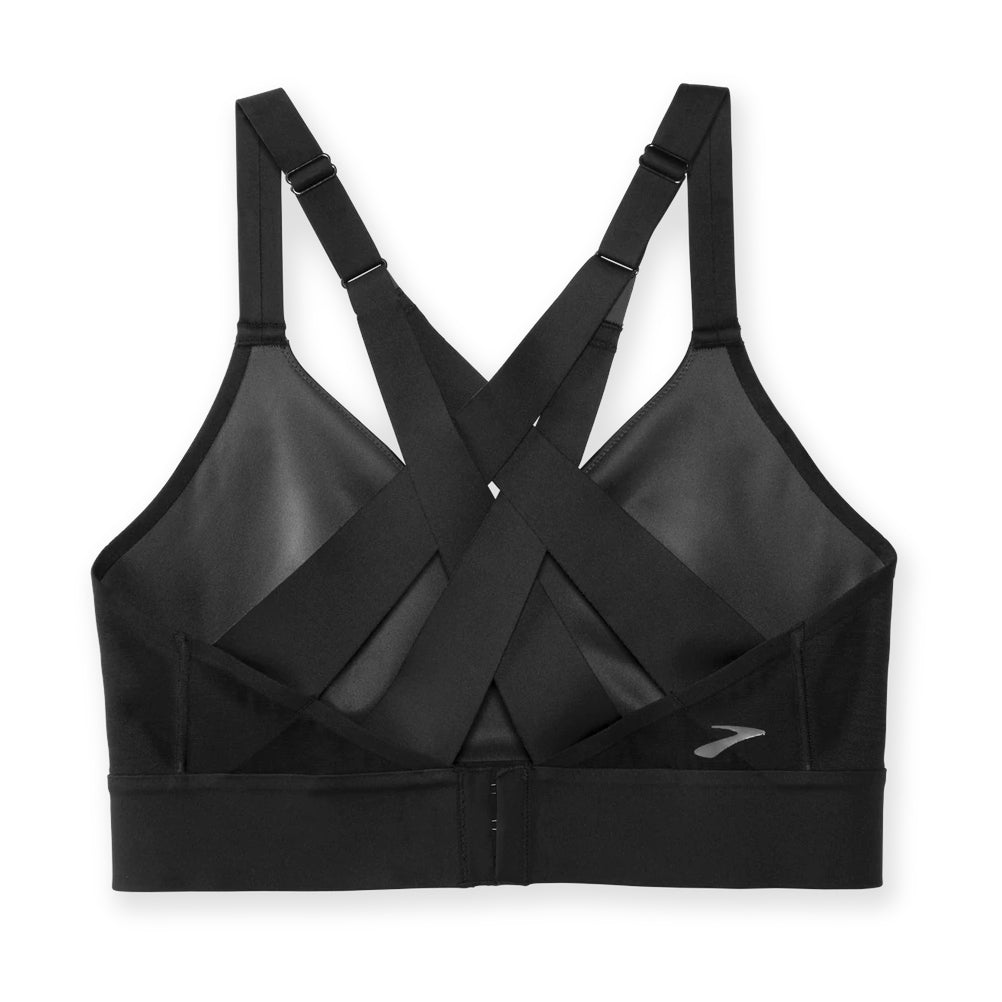 Brooks Drive Interlace Run Sports Bra - Black