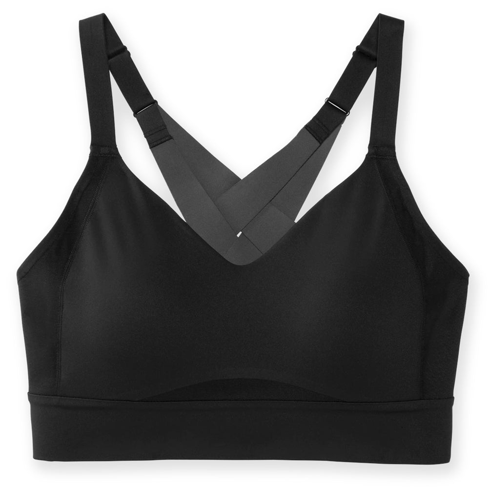 Brooks Drive Interlace Run Sports Bra - Black