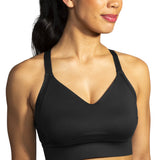 Brooks Drive Interlace Run Sports Bra - Black