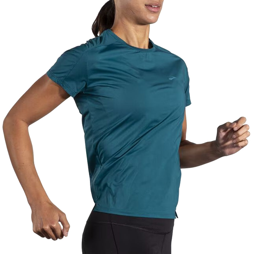 Brooks Sprint Free 2.0 Short Sleeve Women's Running Tee - Moroccan Blue