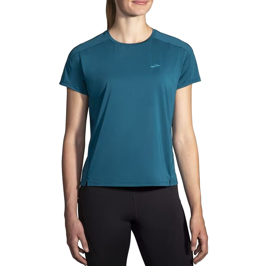 Brooks Sprint Free 2.0 Short Sleeve Women's Running Tee - Moroccan Blue