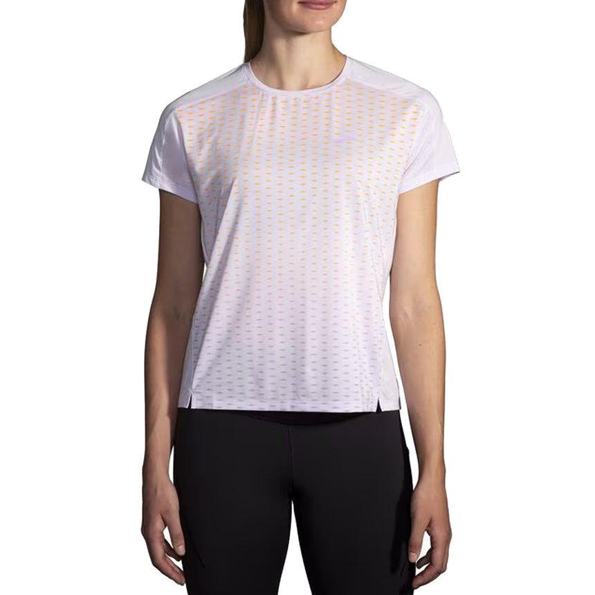 Brooks Sprint Free 2.0 Short Sleeve Women's Running Tee - Lt Purple/Recharge