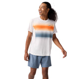 Brooks Atmosphere 3.0 Short Sleeve Men's Running Tee - White/Shadow Stripe