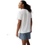Brooks Atmosphere 3.0 Short Sleeve Men's Running Tee - White/Shadow Stripe
