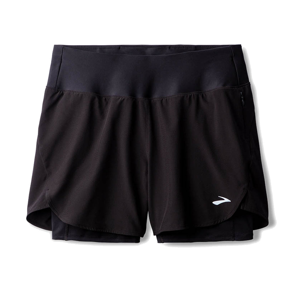 Brooks Chaser 5inch 2in1 Women's Running Short - Black