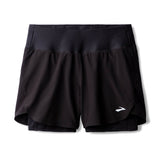 Brooks Chaser 5inch 2in1 Women's Running Short - Black