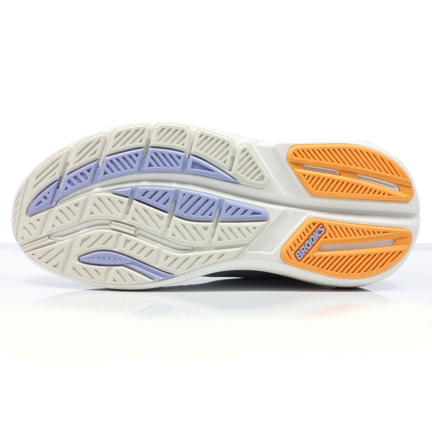 Brooks Ghost Max 3 Women's Running Shoe - Coconut/Blue Heron/Orange