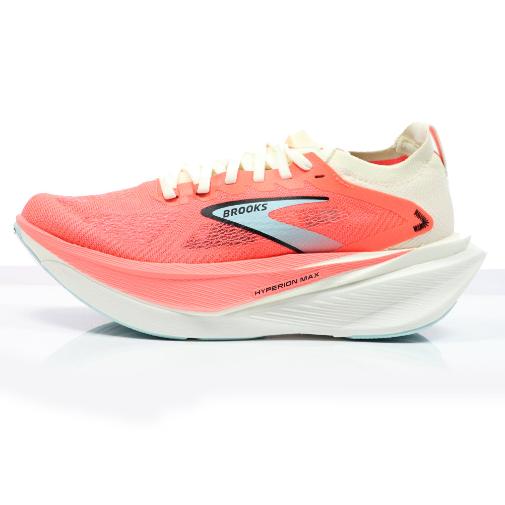 Brooks Hyperion Max 3 Women's Running Shoe - Coconut/Fiery Coral/Atomizer