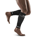 CEP Run Compression Reflective Men's Calf Sleeve - Black/Reflective
