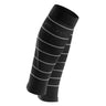 CEP Run Compression Reflective Men's Calf Sleeve - Black/Reflective
