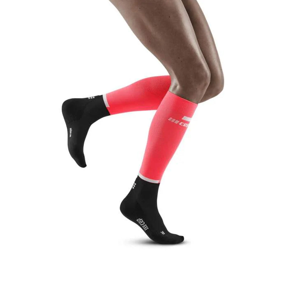 CEP Run Compression Tall Women's Running Sock - Pink/Black