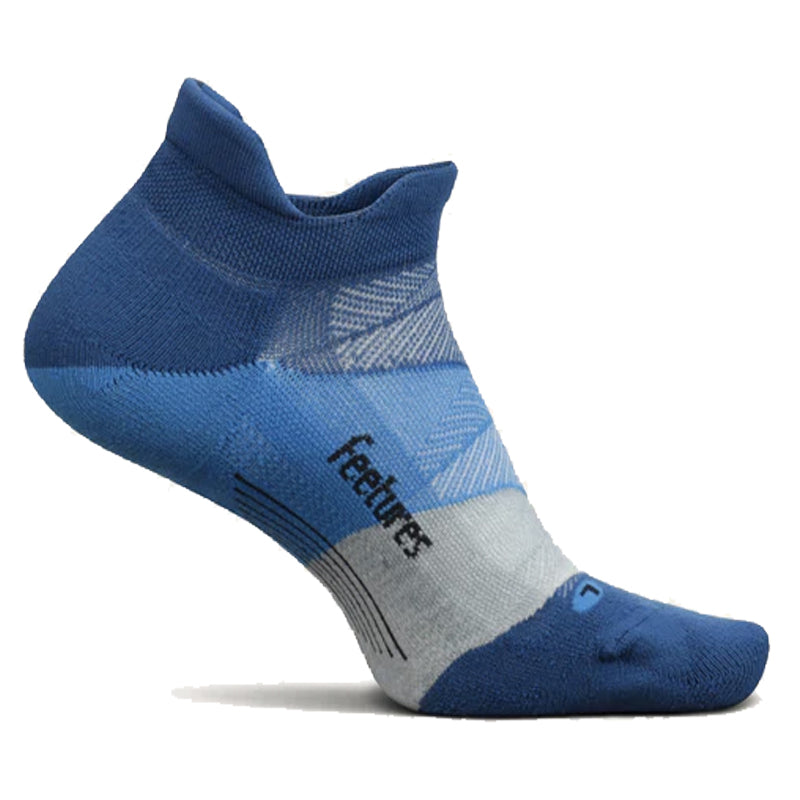 Feetures Elite Light Cushion No Show Tab Running Socks - Buckle Up Blue