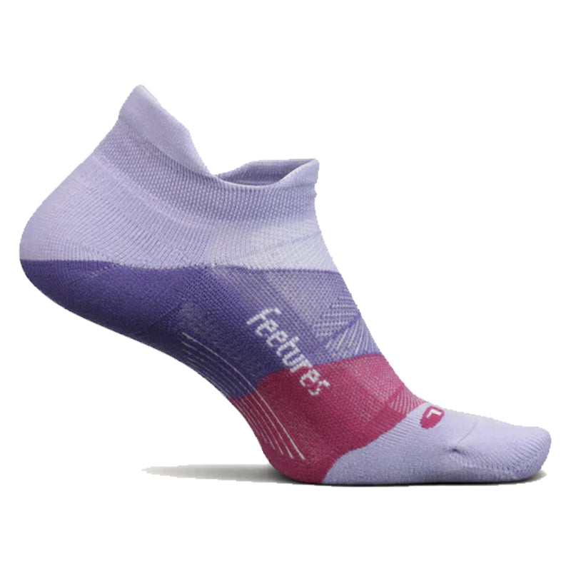 Feetures Elite Light Cushion No Show Tab Running Sock - Lace Up Lavender