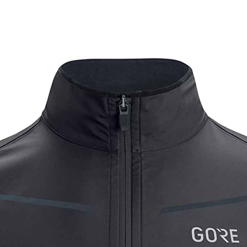 GRW-Mens-R3-GTX-Partial-Jacket-Black-Neon-yellow-Front-of-neck