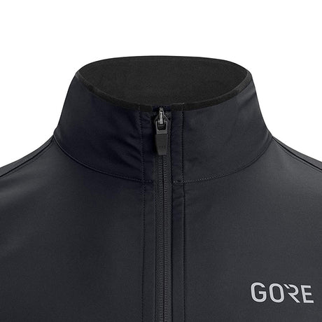 GRW-Womens-R3-GTX-Partial-Jacket-Black-Neon-yellow-Front-of-neck