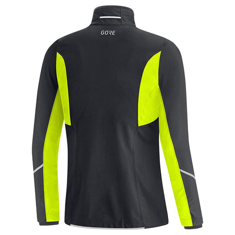 GRW-Womens-R3-GTX-Partial-Jacket-Black-Neon-yellow-back