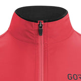 GRW-Womens-R3-GTX-Partial-Jacket-Hibiscus-Pink-Front-neck-zip