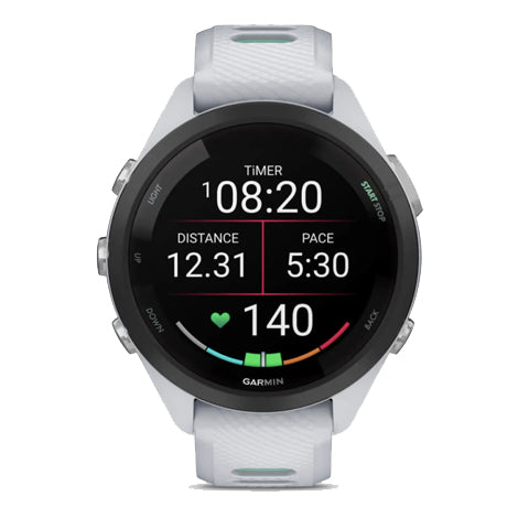Garmin Forerunner 265S Running Watch - Black Bezel/Whitestone/Neo Tropic 42mm