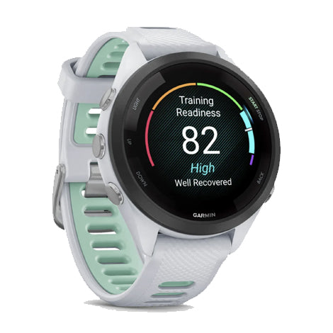 Garmin Forerunner 265S Running Watch - Black Bezel/Whitestone/Neo Tropic 42mm