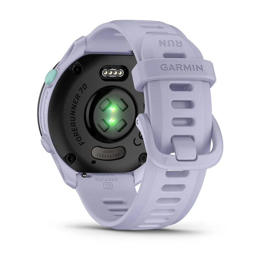 Garmin Forerunner 70 Cool Lavender back